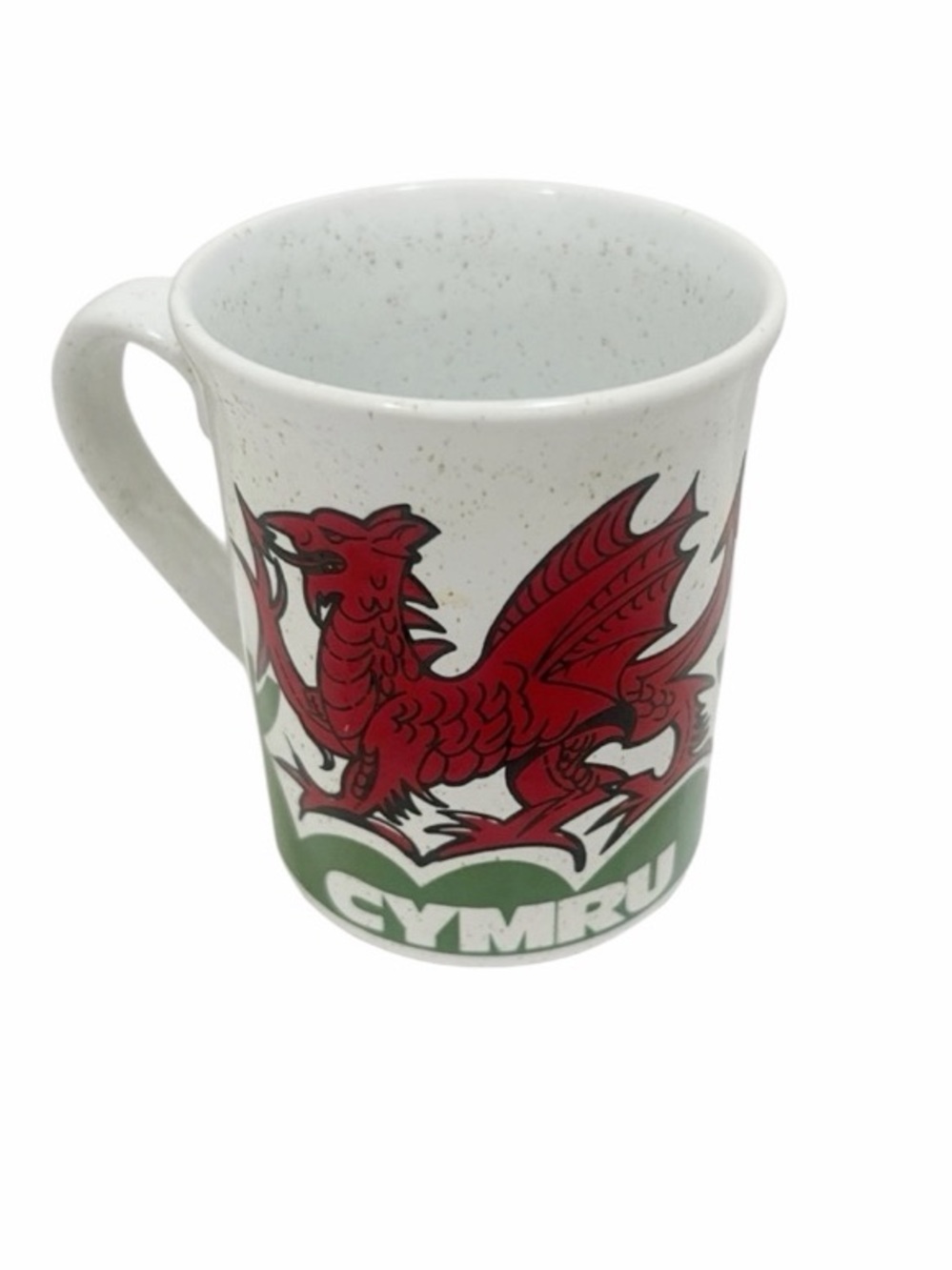 Welsh Dragon Mug with Red and Green Design